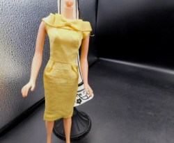 barbie yellow silk pak dress 2 a